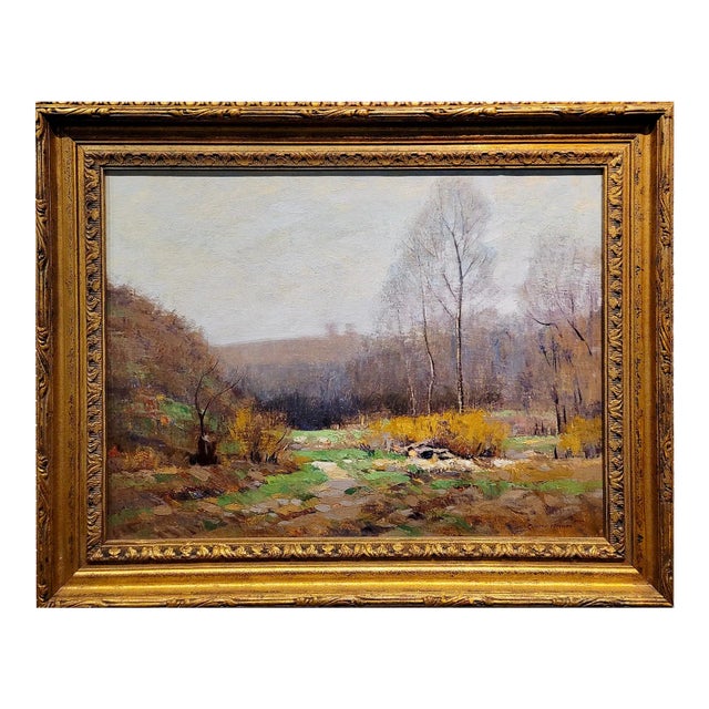 Clifton Wheeler - 1922 Autumn Landscape in Indiana - Oil Painting For Sale