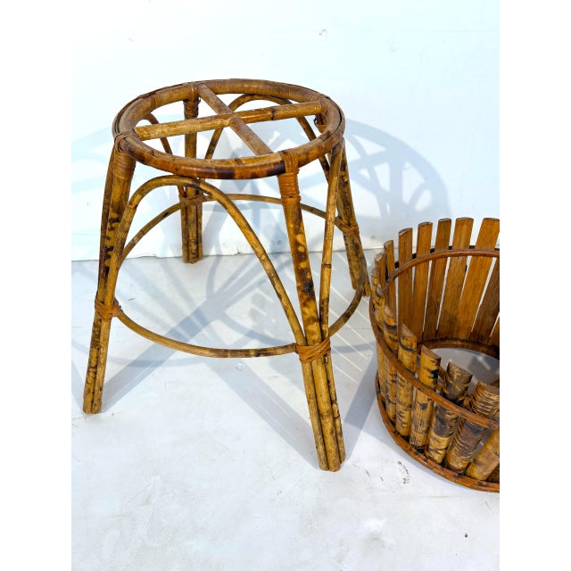 1960s Bamboo Plant Stand For Sale - Image 5 of 5