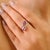 Pink Edwarding Style 14k Gold 1.68 Ct Pink Sapphire Daimond Open Bypass Ring Size 5 For Sale - Image 8 of 14