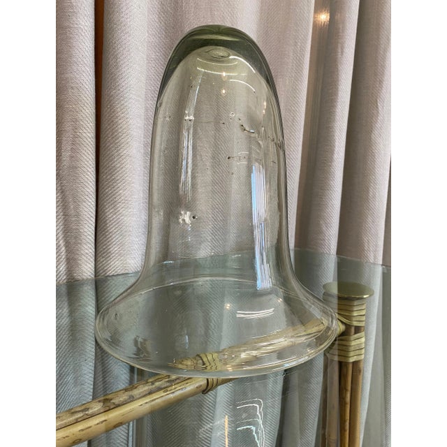 French Antique French Handblown Glass Cloche For Sale - Image 3 of 4