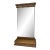 Vintage French Hollywood Regency Gilt Beveled Mirror With Slide Out Cabinet For Sale