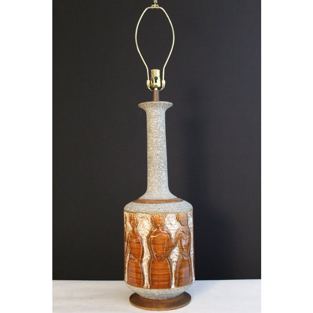 Aldo Londi Mid 20Th Century Aldo Londi Influence Table Lamp For Sale - Image 4 of 17