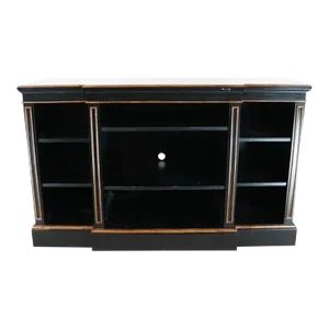 Regency Ebonized Bookcase With Gilt Detail