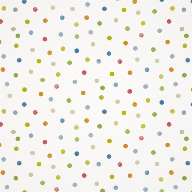 Harlequin Bon Bon Wallpaper in Sky/Gecko/Ochre - a Sample For Sale