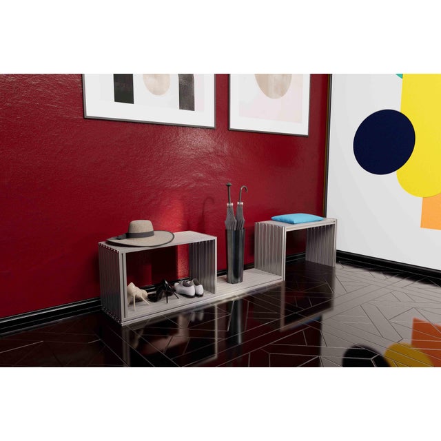 New York Shelf from Aluminium Exchange For Sale - Image 4 of 7