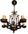 Early 20th Century Spanish Revival Gargoyle Chandelier in Bronze Original Patina For Sale In Los Angeles - Image 6 of 12