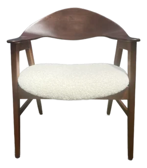 Walnut Arm Chair in the Style of Ejner Larsen & Aksel Bender Madsen, Usa 1950s