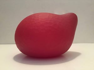 Thomas Blank, Masterpiece Swiss Contemporary Blown Faceted Cut Glass Sculpture Vase, 2001