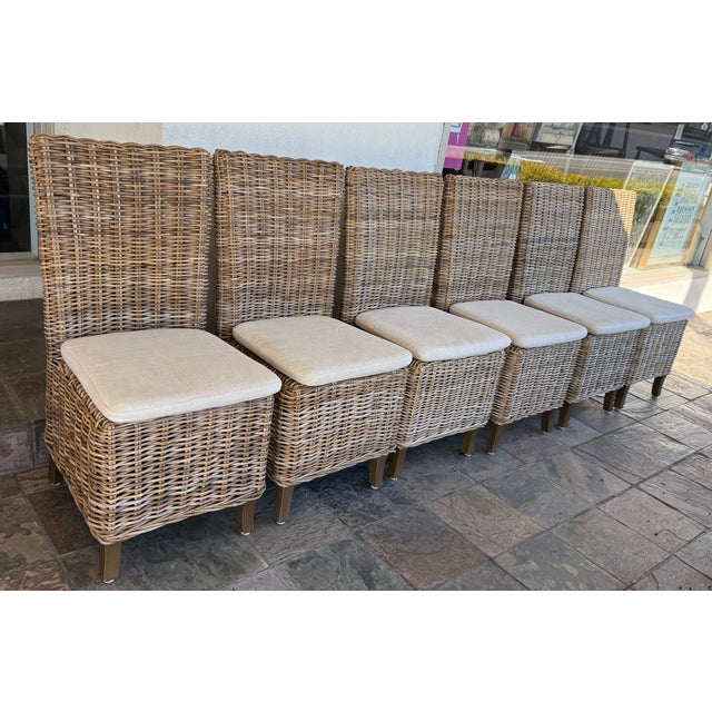 Design Plus Gallery presents a Set of Six Provence High-Back Dining Side Chairs from Restoration Hardware. Inspired by...