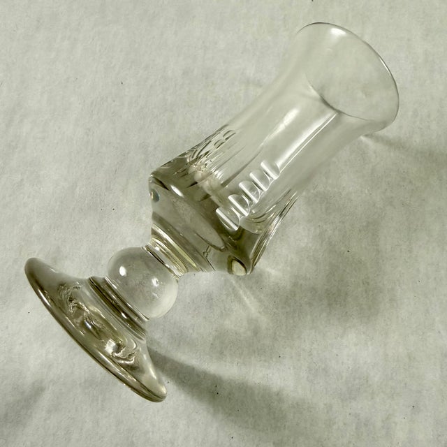 Late 19th C French Hand Blown Absinthe Glasses, Set/6 For Sale - Image 10 of 12