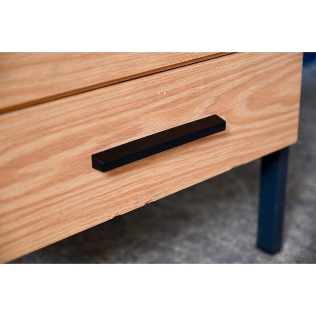 Scandinavian Desk in Beige Melamine and Black Metal, 1970s For Sale - Image 13 of 18