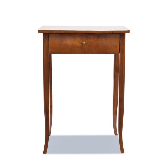 Antique Biedermeier Side Table in Birch, 1820 For Sale - Image 6 of 9