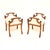 Antique Biedermeier Swedish Satin Birch Stools, 1890, Set of 2 For Sale - Image 3 of 9