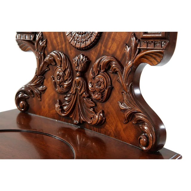 Not Yet Made - Made To Order English Mahogany Hall Chair For Sale - Image 5 of 6
