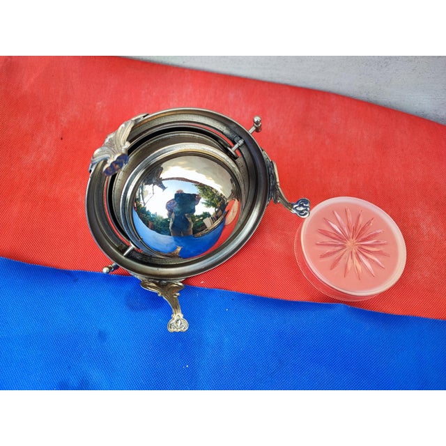 1920s Art Deco Brass-Plated Caviar Container, 1920s For Sale - Image 5 of 7