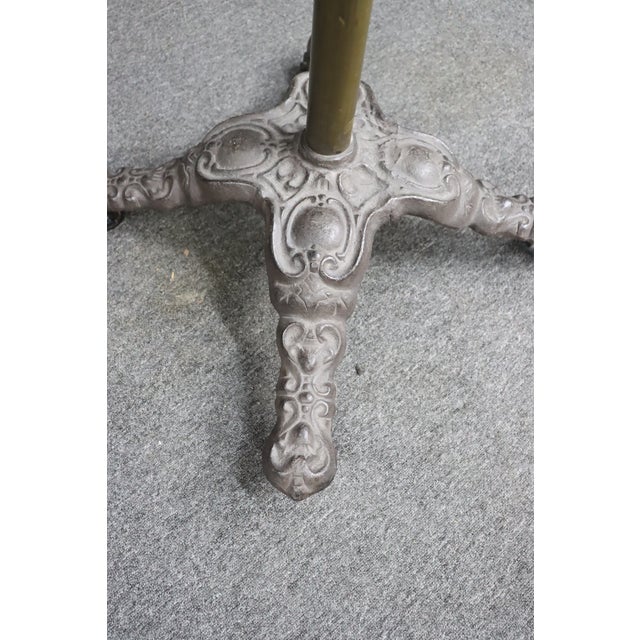 Early 20th Century Victorian Brass & Iron Rounder/Garment Rack For Sale - Image 5 of 8