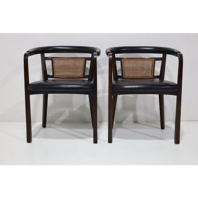 Edward Wormley for Dunbar Mahogany and Cane Dining or Side Chairs For Sale - Image 9 of 10