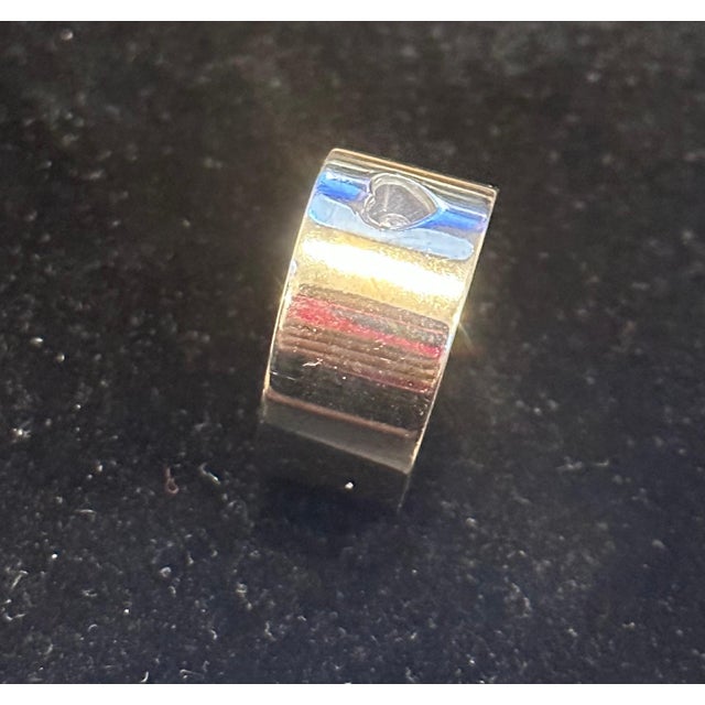 Chopard Happy Diamond 18k White Gold Floating Diamond Ring, Estate For Sale - Image 9 of 18