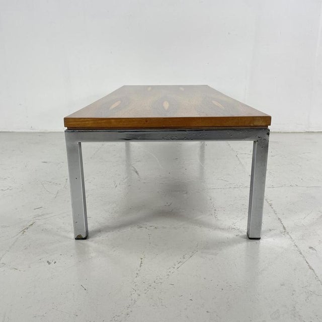 Mid-Century Rosewood and Chrome Coffee Table from Merrow Associates, 1960s For Sale - Image 10 of 11