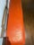 Transitional Orange Leather Bench by Room & Board For Sale - Image 3 of 8