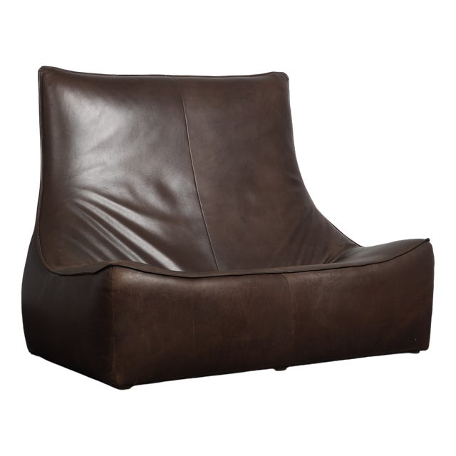 Leather Two-Seater The Rock Sofa by Gerard Van Den Berg for Montis, Netherlands, 1970s For Sale