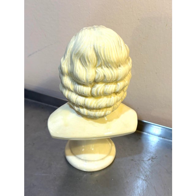 Arnels cream ceramic Bach bust sculpture. Excellent condition.