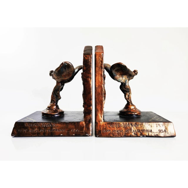Art Deco 2011 Rolls Royce Owners' Club Flying Lady Bookends - a Pair For Sale - Image 3 of 11