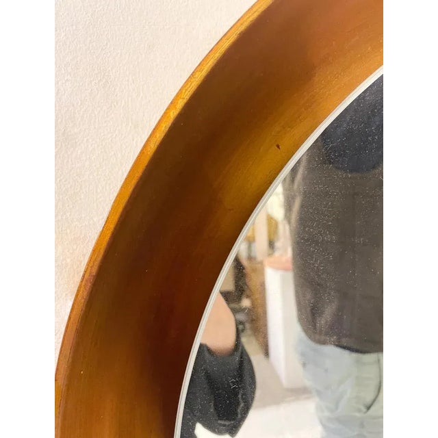 Mid-Century Modern Gold Mirror in Wood, Italy, 1960s For Sale - Image 6 of 8