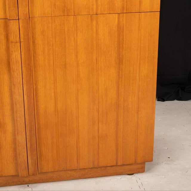 Widdicomb 1950s Mid Century Robsjohn-Gibbings for Widdicomb Wardrobe Cabinet in Bleached Mahogany For Sale - Image 4 of 12