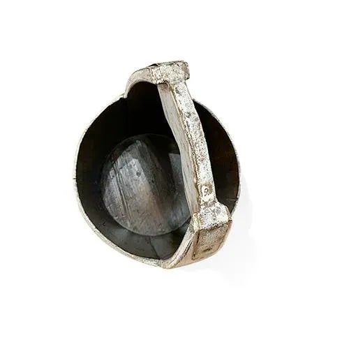 Asian Distressed White Water Bucket For Sale - Image 4 of 5