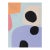 Large-Scale Abstract Print, 36x48 Wall Art in Lavender, Peach & Black (Unframed) For Sale
