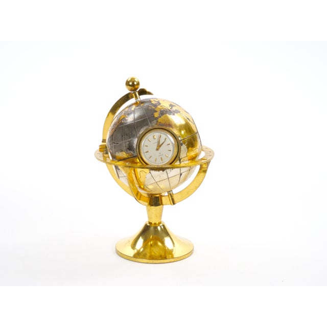 Tiffany & Co. Gilt & Silvertone Bronze Angelus Globe-Form Clock /Weather Station For Sale - Image 10 of 10
