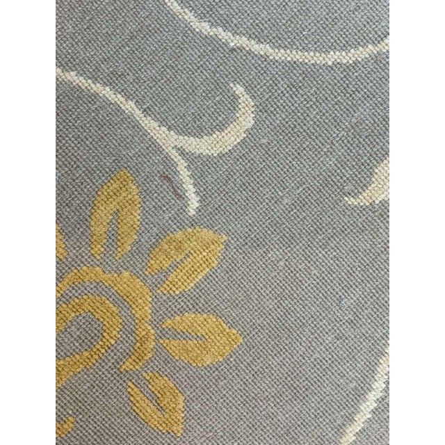 Art Deco Silk and Wool Art Deco Chinese , 7'6" X 9'6" For Sale - Image 3 of 4