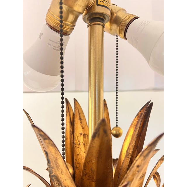 Mid 20th Century Marbro Gilt Tole Accent Lamp For Sale In Kansas City - Image 6 of 11