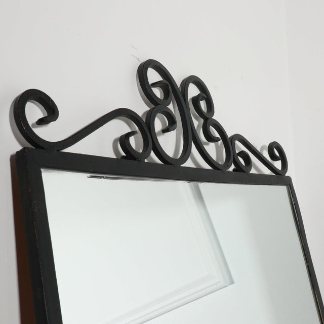 Salterini 1960s Salterini Style Wrought Iron Wall Mirror For Sale - Image 4 of 6