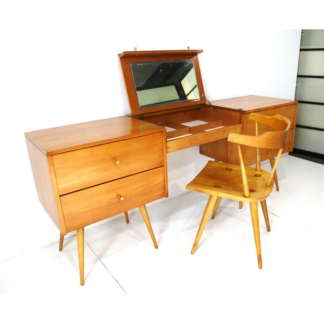 Rare Paul McCobb Planner Group 4 Pc. Vanity Set With Chair by Winchendon Furniture For Sale - Image 17 of 18