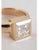 A striking vintage ring crafted in rich 14-carat yellow gold and set with four brilliant princess-cut diamonds arranged in...