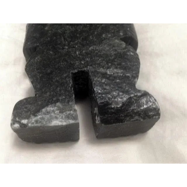 Stone Vintage Black Stone Sculpture For Sale - Image 7 of 8