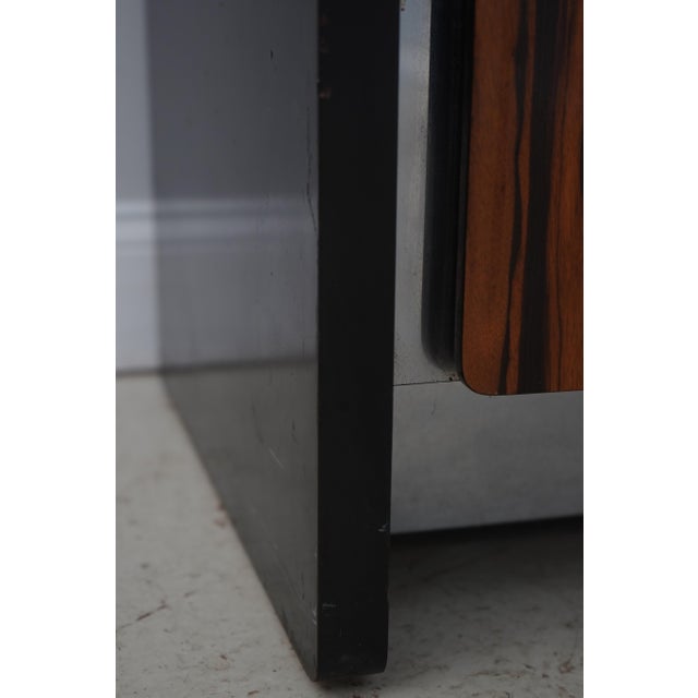 John Stuart Mid Century Modern Macassar Dresser Armoire For Sale - Image 9 of 17