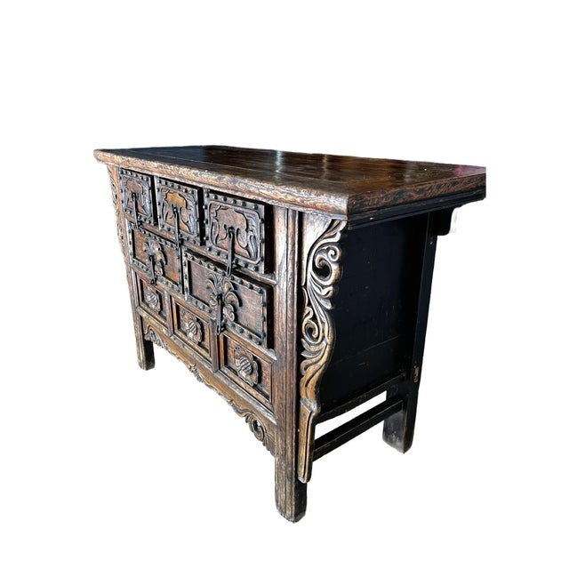 Antique Altar Coffer/Cabinet From Shanxi Province For Sale - Image 4 of 9