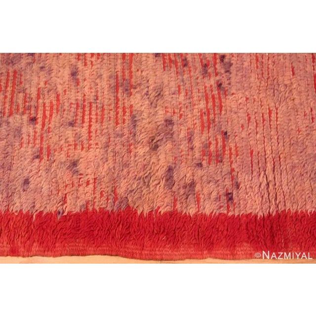 Moroccan Nazmiyal Collection Double Sided Vintage Berber Moroccan Red Rug For Sale - Image 3 of 7