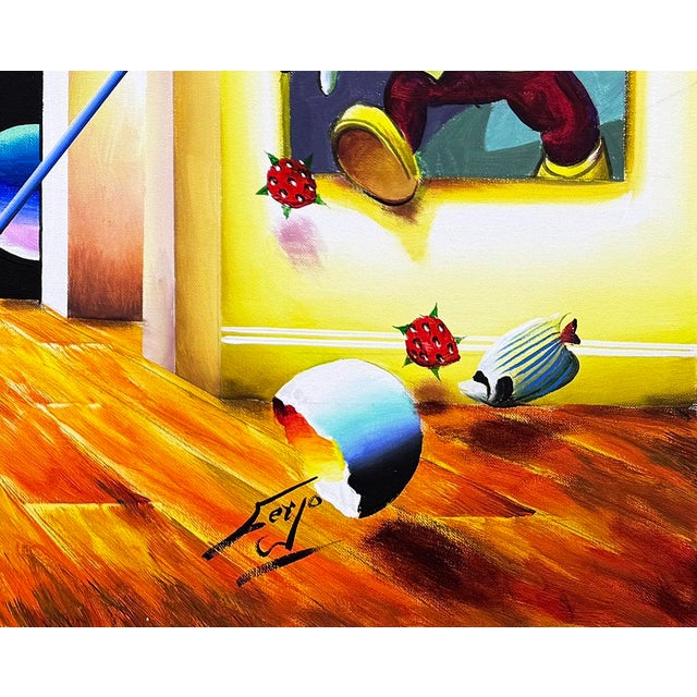 Original oil painting on canvas. Hand signed lower front by Ferjo. Canvas image size 30 x 40 x 1 inches. Canvas is...