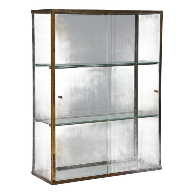 20th Century French Industrial Metal Display Case For Sale