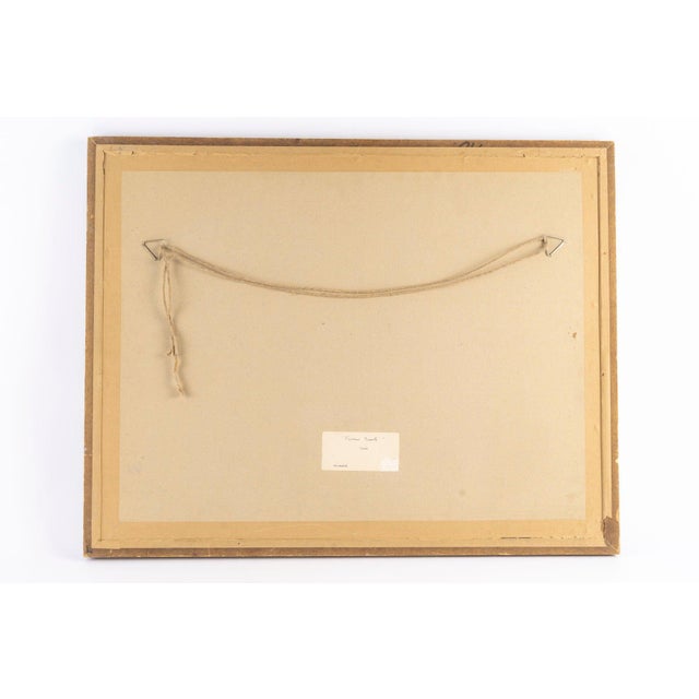 1960s Evelyne Luez, Baoulé Woman, 1960, Ink Wash, Framed For Sale - Image 5 of 7