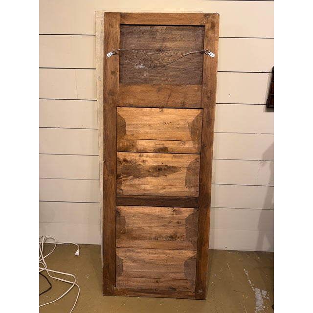 Wood Pair of Vintage Trumeau Mirrors For Sale - Image 7 of 13