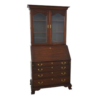 Henkel Harris Mahogany 2 Piece Secretary Desk For Sale