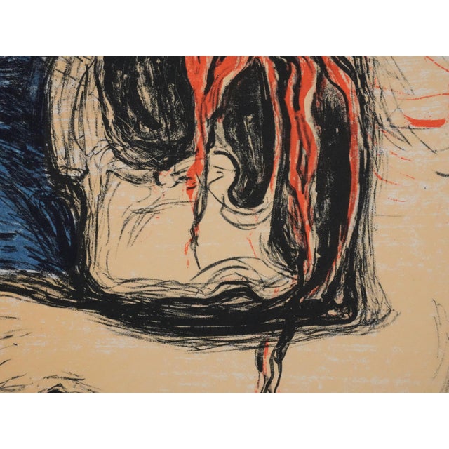 After Edvard Munch, Vampire, Lithograph For Sale - Image 5 of 8