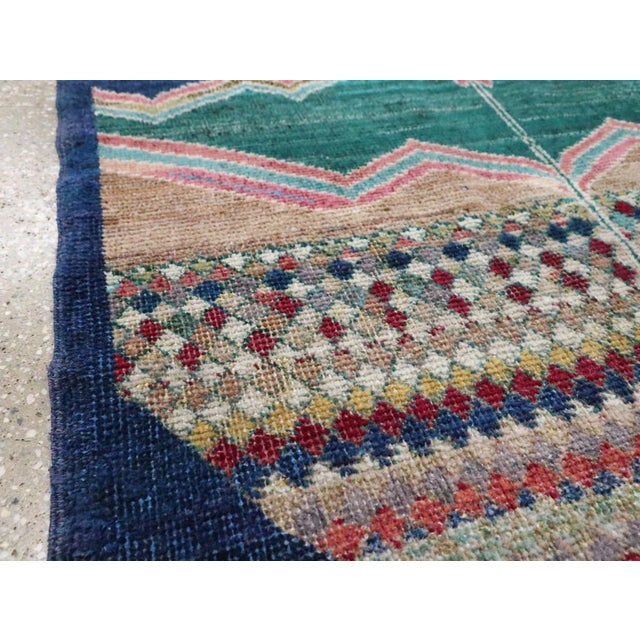Galerie Shabab Collection Mid-20th Century Turkish Anatolian Square Rug For Sale - Image 4 of 6