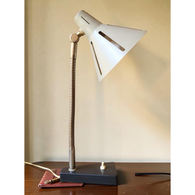 Mid-Century Modern Sun Series Desk Lamp by H. Busquet for Hala, 1950s For Sale - Image 3 of 13