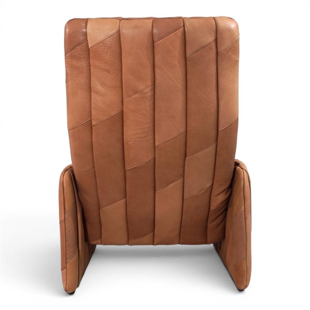 Set of DS 50 Patchwork Lounge Chair in Buffalo Leather with Ottoman from de Sede, 1970s For Sale - Image 6 of 18